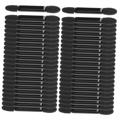 Didiseaon 100pcs Double-headed Sponge Eyeshadow Applicator Brush for Makeup and Lightweight Eye Shadow Brushes for Home and Travel
