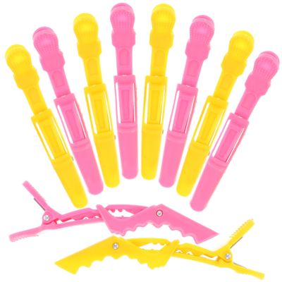 Didiseaon 10pcs Colorful Alligator Hair Clips for Hair Styling and Sectioning Lightweight and Sturdy Hairdressing Tools for Salon and Home Use Random Color