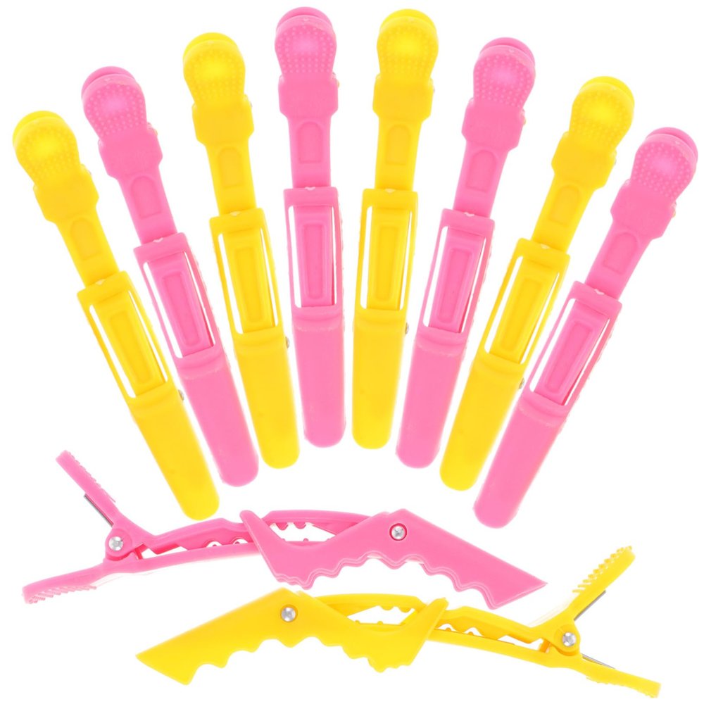 Didiseaon 10pcs Colorful Alligator Hair Clips for Hair Styling and Sectioning Lightweight and Sturdy Hairdressing Tools for Salon and Home Use Random Color