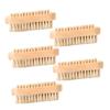 Didiseaon 5pcs Wood Cleaning Brush Pig Mane Hand Washing Brush for Nail and Home Use Type High-Polished Lotus Wood for Exfoliating Dry Skin and Scrubbing Dirt view 1