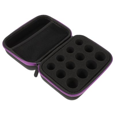 MERRYHAPY 1pc Slot Storage Bag Eva Case for Roller Bottles Travel-friendly Organizer