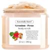 Geranium + Pecan Body & Foot Scrub 10 oz - a refreshing exfoliating experience, leaving your skin feeling smooth, soft, and revitalized - The best stocking stuffer. view 1