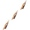 minkissy 3pcs Stainless Steel Folding Razor for Men Portable Travel Razor Wooden Handle for Shaving and Trimming view 1