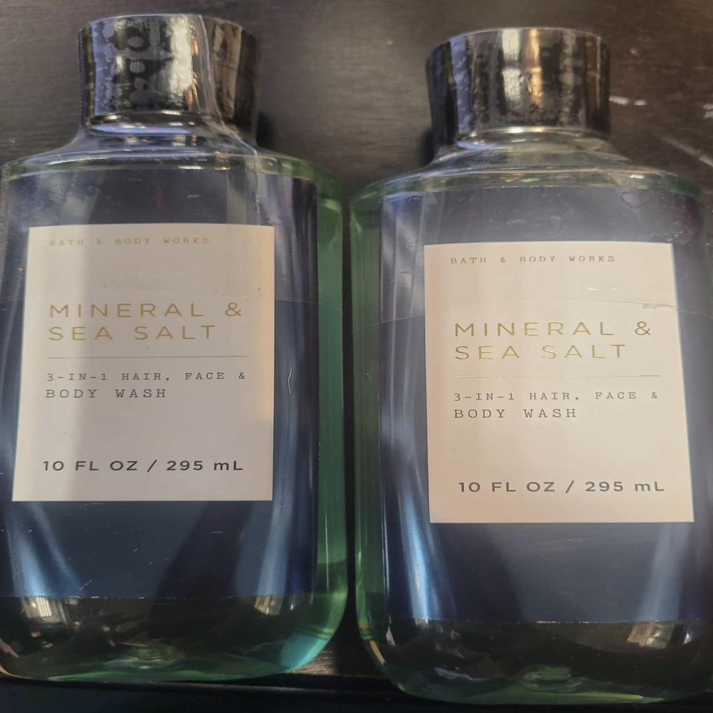 2 MINERAL AND SEA SALT Shower Gel bath body wash 10 fl oz