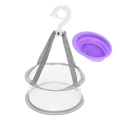 MERRYHAPY 1set Makeup Brush Cleaning Washing Bowl Drying Rack Food-grade Material for Efficient Brush Care Compact Makeup Supplies