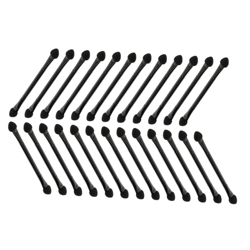 Didiseaon 25pcs Double-end Eye Shadow Sticks Dual Sides Eyeshadow Applicators Soft Sponge for Versatile Eye Makeup to Use for Beginners and Makeup Enthusiasts