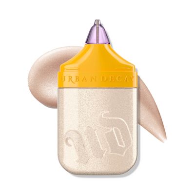 Urban Decay Face Bond Waterproof Luminizer (Silver Lake - Y2K Frosted Glaze), All-Over Liquid Highlighter + Bronzer, with 3% Niacinamide, Smudge-Resistant, Transfer-Resistant - 1 fl oz