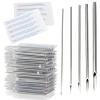 Prgislew Ear Nose Piercing Needles - 50Pcs Mixed Piercing Needles 14G and 16G Hollow Needles for Piercing Ear Nose Navel Nipple Lip Piercing Kits Piercing Tools Piercing Supplies view 1
