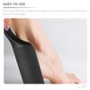 MERRYHAPY U Shaped Foot Callus Remover Easy Dead Skin Scrubber for Pedicure Durable Foot File and Salon Use Comfortable Handheld Design Black view 2