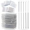 Ear Nose Piercing Needles - Lyuxzad 50Pcs 16G Piercing Needles Hollow Needles Stainless Steel for Piercing Ear Nose Navel Nipple Lip Tongue Belly Piercing Kit Piercing Tools view 1