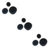 MERRYHAPY 9pcs Hair Donut Bun Maker Black Sponge Styling Tools for Elegant Ballerina Buns for Dance and Everyday Use No Damage to Hair view 1