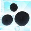MERRYHAPY 9pcs Hair Donut Bun Maker Black Sponge Styling Tools for Elegant Ballerina Buns for Dance and Everyday Use No Damage to Hair view 2