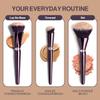 Anisa Beauty Starter Everyday Makeup Brush Set  3 Essential Brushes for Foundation, Concealer, and Powder Application  Soft, Synthetic Fibers for Flawless, Streak-Free Finish view 4