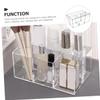 ABOOFAN Desk Makeup Organizer Makeup Brush Holder Organizer 4-compartment Storage Tube for Makeup Brushes view 2