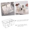 ABOOFAN Desk Makeup Organizer Makeup Brush Holder Organizer 4-compartment Storage Tube for Makeup Brushes view 4