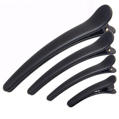 Baluue 12pcs Quality Plastic Hairpin Edge Clip Hair Clips for Girls Women Elastic Hair for Curly