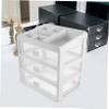 WHAMVOX Vanity Organizer Countertop Makeup Jewelry Storage Box Sturdy Material Brush Storage Holder Sundries Organizer view 2