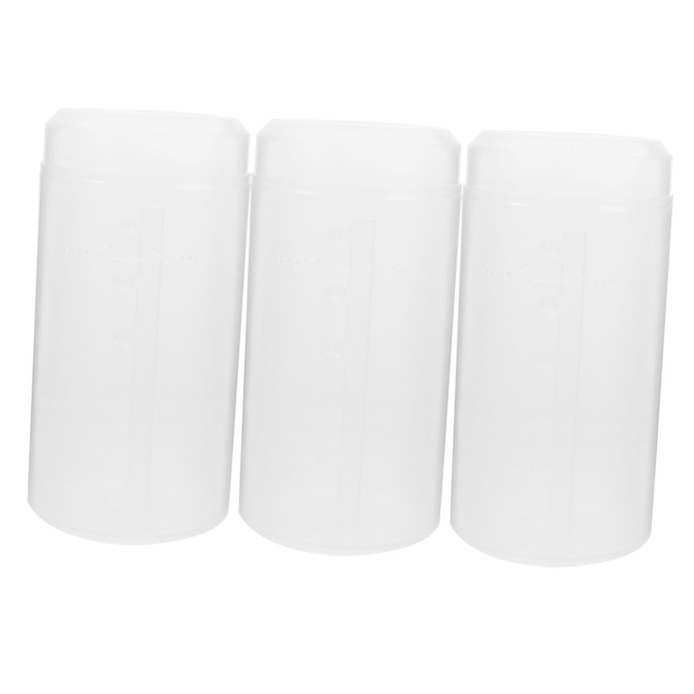 CAXUSD 3pcs Adjustable Travel Makeup Brush Holders Retractable Plastic Organizers with Dual Sections for Brushes Eyeliners and Lipsticks Compact Design for Home and Travel