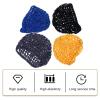 ANDRESLAD 4pcs Crochet Hair Net for Sleeping Mesh Hair Cover Elasticity Blue Black Gray and Ginger Comfortable and Hairnet for Women Keeps Place view 3