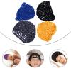 ANDRESLAD 4pcs Crochet Hair Net for Sleeping Mesh Hair Cover Elasticity Blue Black Gray and Ginger Comfortable and Hairnet for Women Keeps Place view 4