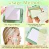 MA..YCR.EATE/ 100Pcs Face Blotting Paper for Oily Skin, Oil Blotting Sheets for Face, Natural Linen Oil Paper for Face, Blotting Paper for Makeup, Built-in Mirror & Powder Puff for Women Men Green Tea view 4