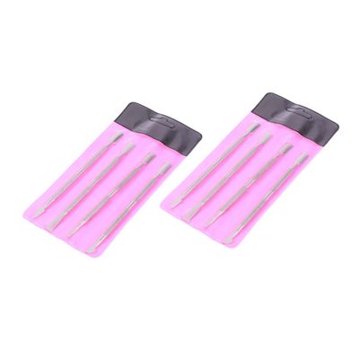 WOONEKY 8pcs Nail Cuticle Remover Kit Professional Push Sticks for Dead Skin Scraping Manicure Tools for Home Salon Use