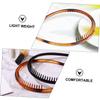 ASAKKURA 4pcs Teeth Hair Hoops Non-slip Hair Accessories for Women Comfortable Headband for Makeup Washing Face Exercise Durable Plastic with Elastic Design view 3