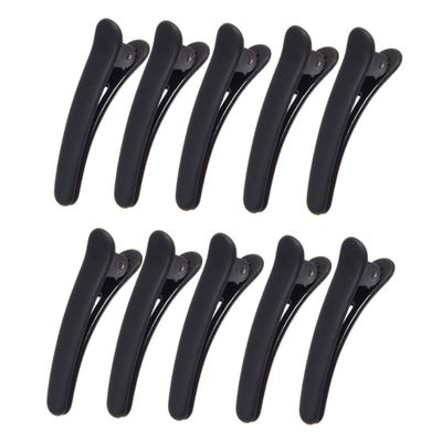 Baluue 12pcs Black Hairpins Beak Design Smooth Hair Barrettes Hair Clamps for Women and Girls for Salon and Daily Styling