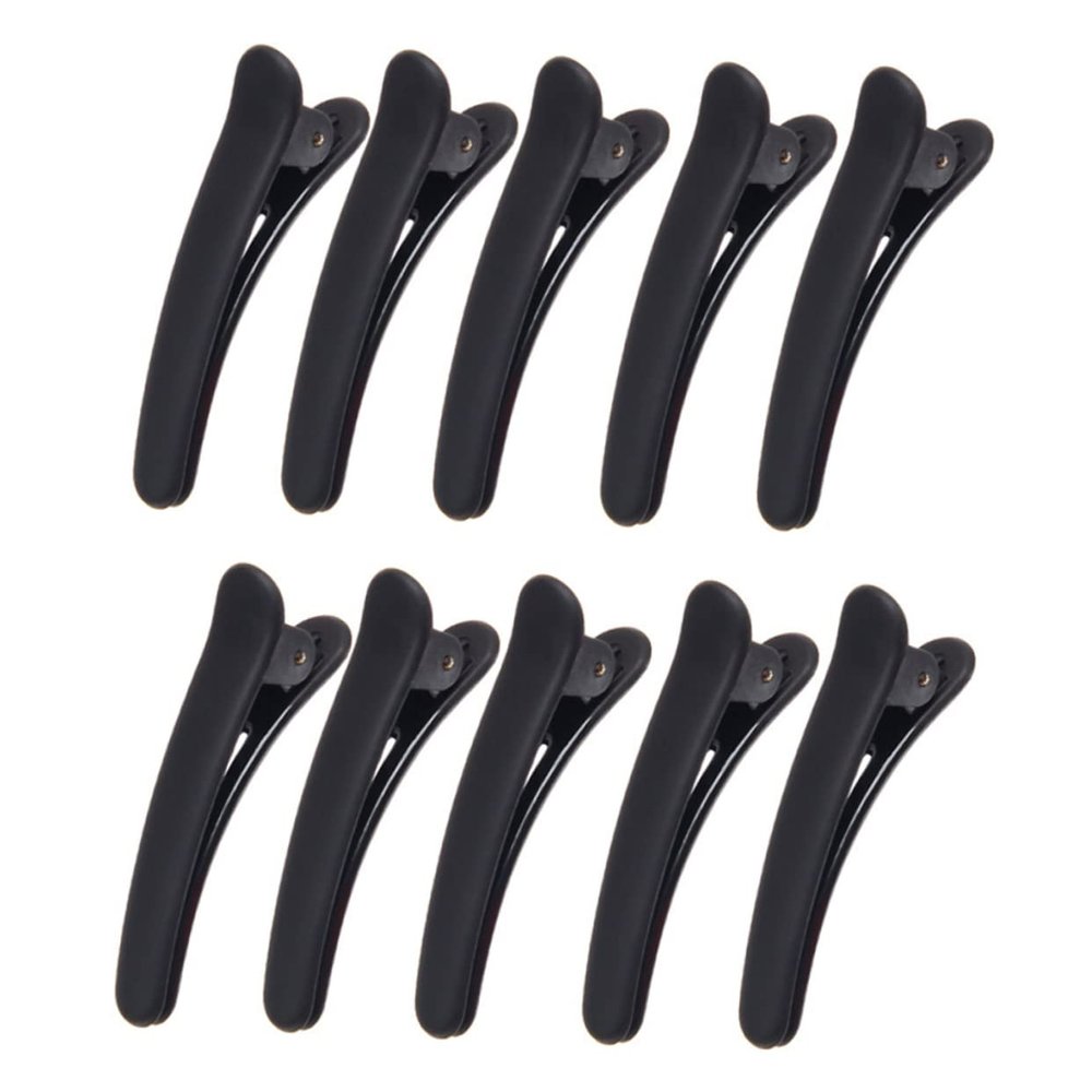 Baluue 12pcs Black Hairpins Beak Design Smooth Hair Barrettes Hair Clamps for Women and Girls for Salon and Daily Styling