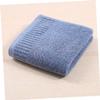 BEBEMOKO 4pcs Pure Cotton Solid Color Towel Thicken Facial and Hand Towels for Bathroom Eco-Friendly Soft and Absorbent Dark Grey Dark Blue White Grey view 2