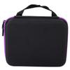 30 Bottles Essential Oil Storage Bag, Aromatherapy Carry Case, Shockproof Waterproof EVA Material, Double, Reinforced Handle, Compatible with 5 15ml Oil Bottles, Black/ (Purple) view 1