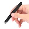 2 Piece Set Tweezers for Hair Women Flat End Tweezers for Hair Women Stainless Steel Eyebrow Tweezers Hair Removal Clips Makeup Tool view 2