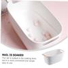 IWOWHERO Plastic Pp Material Hand Soak Bowl for Home Diy Manicure Non-break Skin Friendly view 3