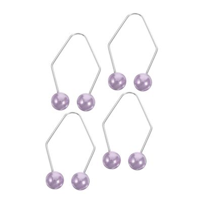 Gogogmee 2pairs Dimple Maker for Cheeks Face Exerciser Trainer Lightweight Facial Dimple Clip for Beautiful Smile Convenient Cheek Training Tool Purple