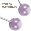 Gogogmee 2pairs Dimple Maker for Cheeks Face Exerciser Trainer Lightweight Facial Dimple Clip for Beautiful Smile Convenient Cheek Training Tool Purple view 2