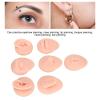 Silicone Piercing Body Model, Soft Silicone Flexible Model Body Part Displays Set, 3D Flexible Simulation Ear Model, with Ear Mouth Nose Eye Tongue Navel Model for Piercing Practic (Light Beige) view 3