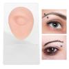 Silicone Piercing Body Model, Soft Silicone Flexible Model Body Part Displays Set, 3D Flexible Simulation Ear Model, with Ear Mouth Nose Eye Tongue Navel Model for Piercing Practic (Light Beige) view 4