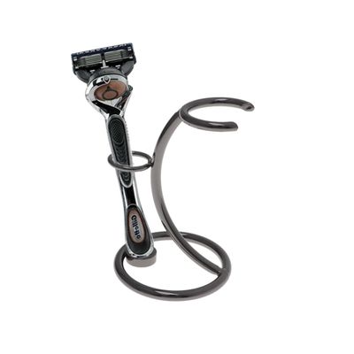 NOLITOY Razor Frame Shaving Brush for Men Barber Accessory Metal Tool Rack Wall Mount Razor Holder Non-trace Storage