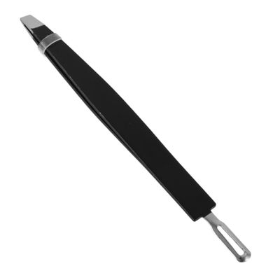 FOMIYES Stainless Steel Eyebrow Tweezer and False Eyelash Clamp Tool Dual-head Tool for Eyebrow Shaping Eyelash Application and Ingrown Hair Removal