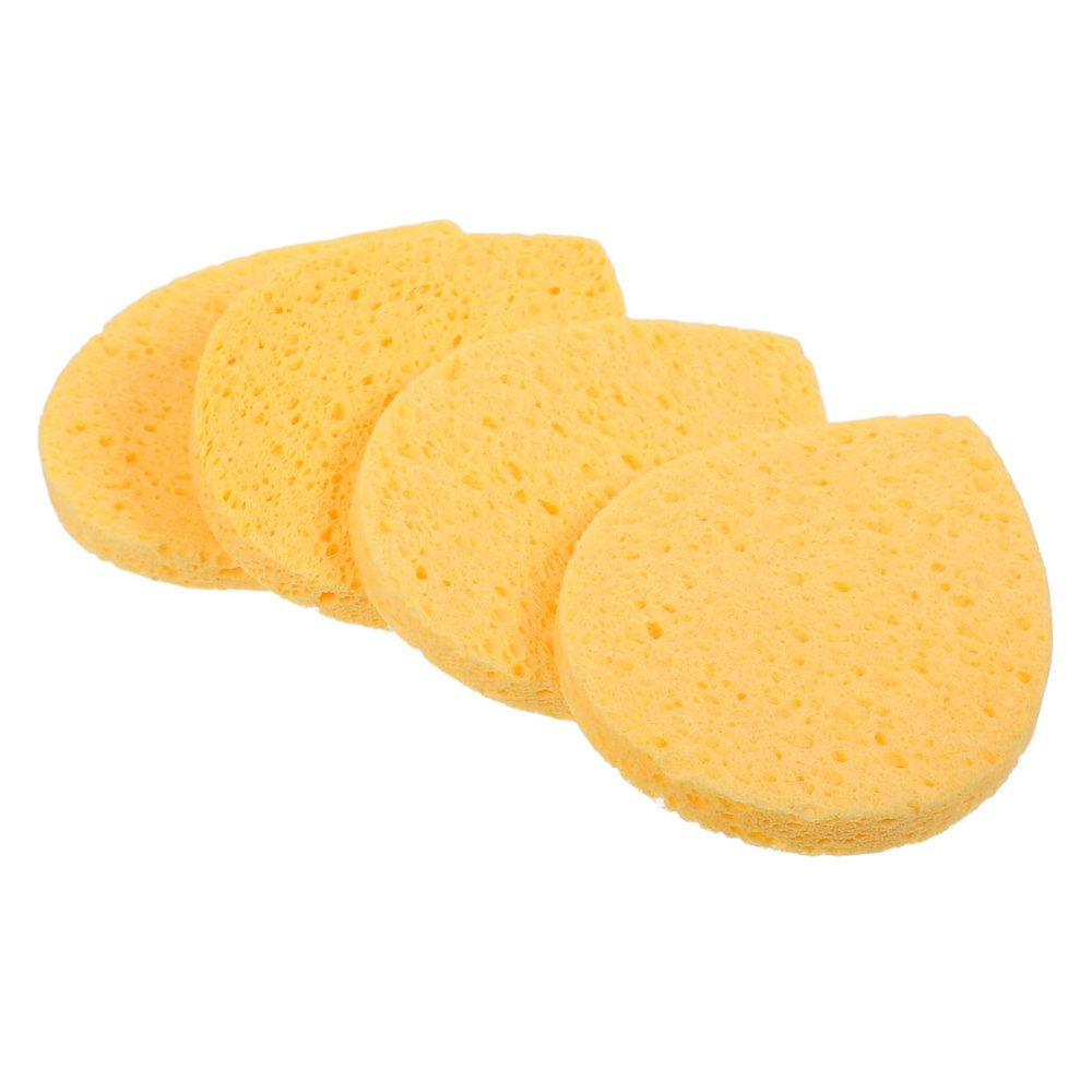 SOESFOUFU 4pcs Face Exfoliator Sponges Makeup Remover Facial Sponges for Face Cleansing
