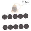 FOMIYES 10pcs Bamboo Charcoal Makeup Remover Pads for Face Cleansing Pads Powder Puff Reusable Gentle Makeup Removal Rounds view 3