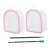 Beatifufu 1set Nail Soaking Bowls for Manicure Dual Layer Nail Art Supply for Cuticle Softening and Treatments for and Care view 1