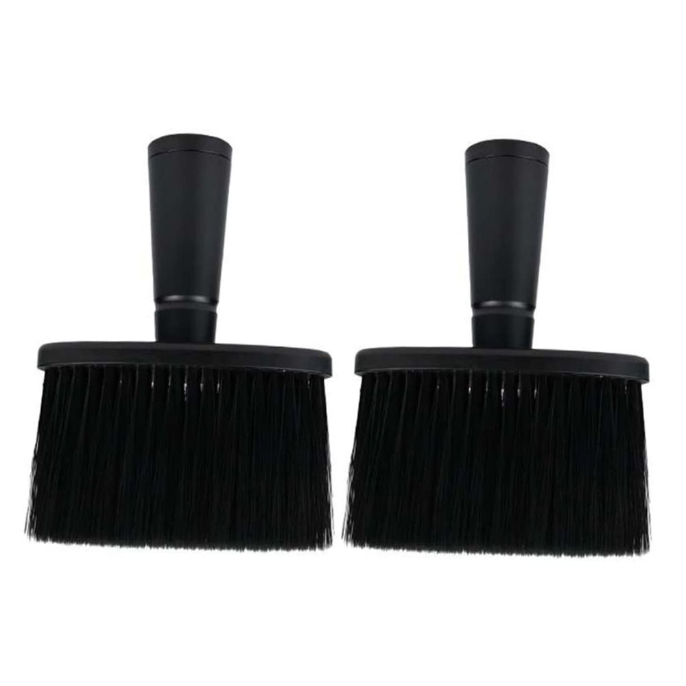 Baluue 2pcs Ergonomic Handle Barber Neck Duster Brush Hair Styling Cleaning Tool