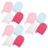 Baluue 12pcs Microfiber Gloves for Face Skin Exfoliator Overnight Lotion Gloves Reusable Cleaning Mitts for Makeup Removal Facial Cleaning Supplies view 1