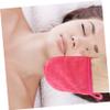 Baluue 12pcs Microfiber Gloves for Face Skin Exfoliator Overnight Lotion Gloves Reusable Cleaning Mitts for Makeup Removal Facial Cleaning Supplies view 2