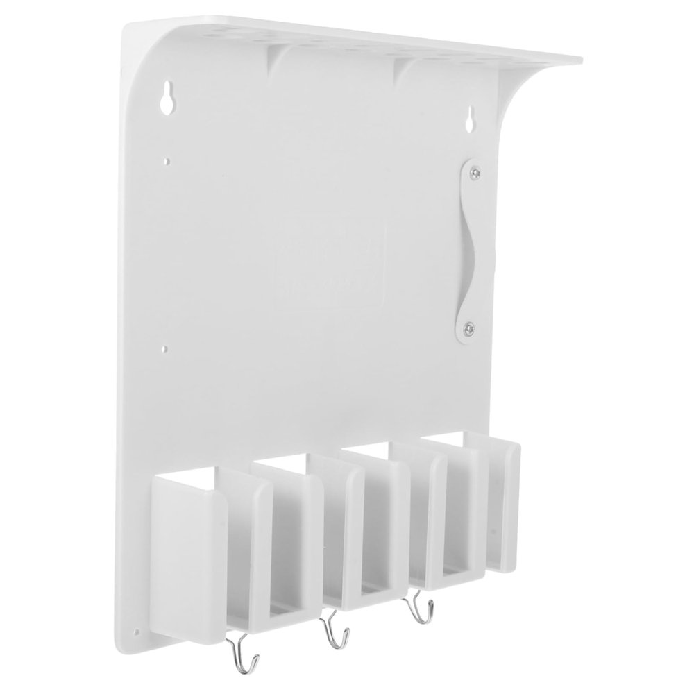 FRCOLOR Hair Tools Organizer Wall Mount Rack for Men Barber Hair Clipper Holder