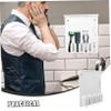 FRCOLOR Hair Tools Organizer Wall Mount Rack for Men Barber Hair Clipper Holder view 2