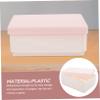 Anneome Plastic Storage Boxes Lids Makeup Brush Cosmetics Organizer Small Storage Container for Office Home Dorm view 2