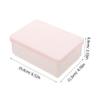 Anneome Plastic Storage Boxes Lids Makeup Brush Cosmetics Organizer Small Storage Container for Office Home Dorm view 3