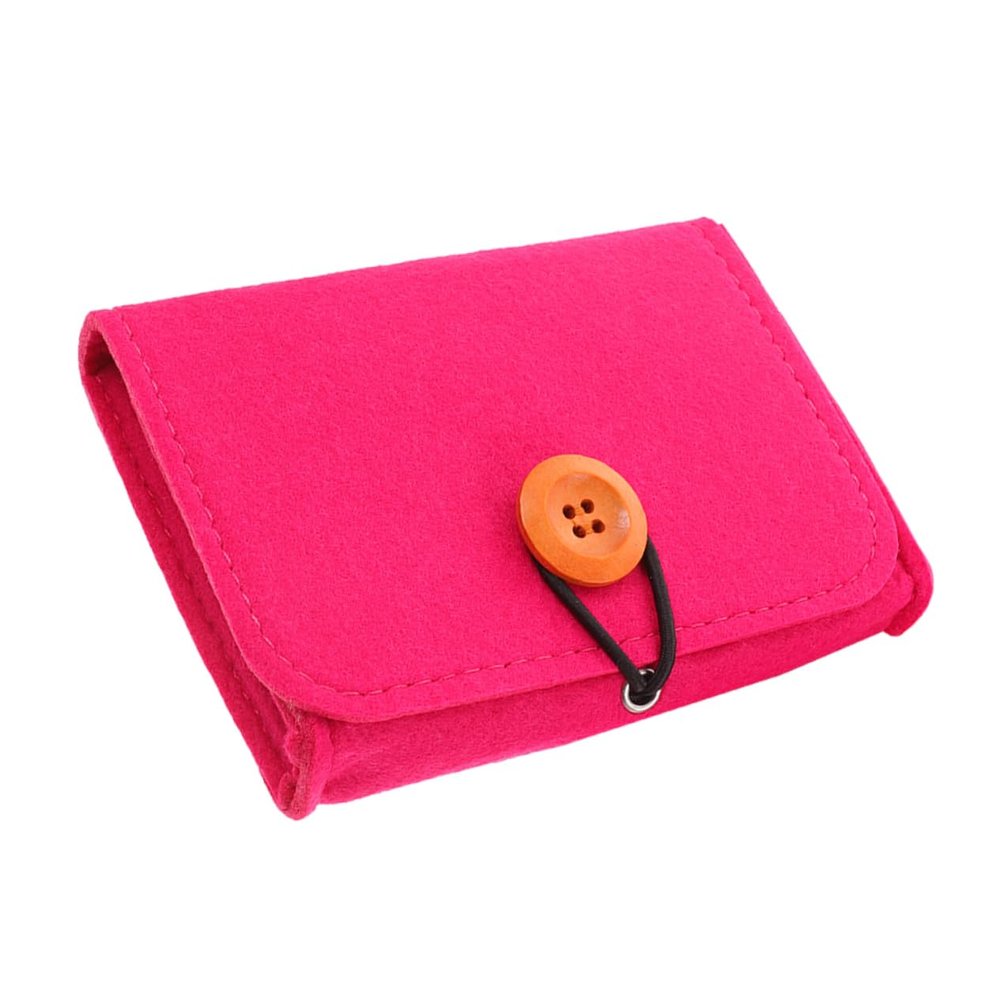 FOMIYES Pouch for Storage Compact Organizer Bag for Bottles Felt Material for Travel and Daily Use